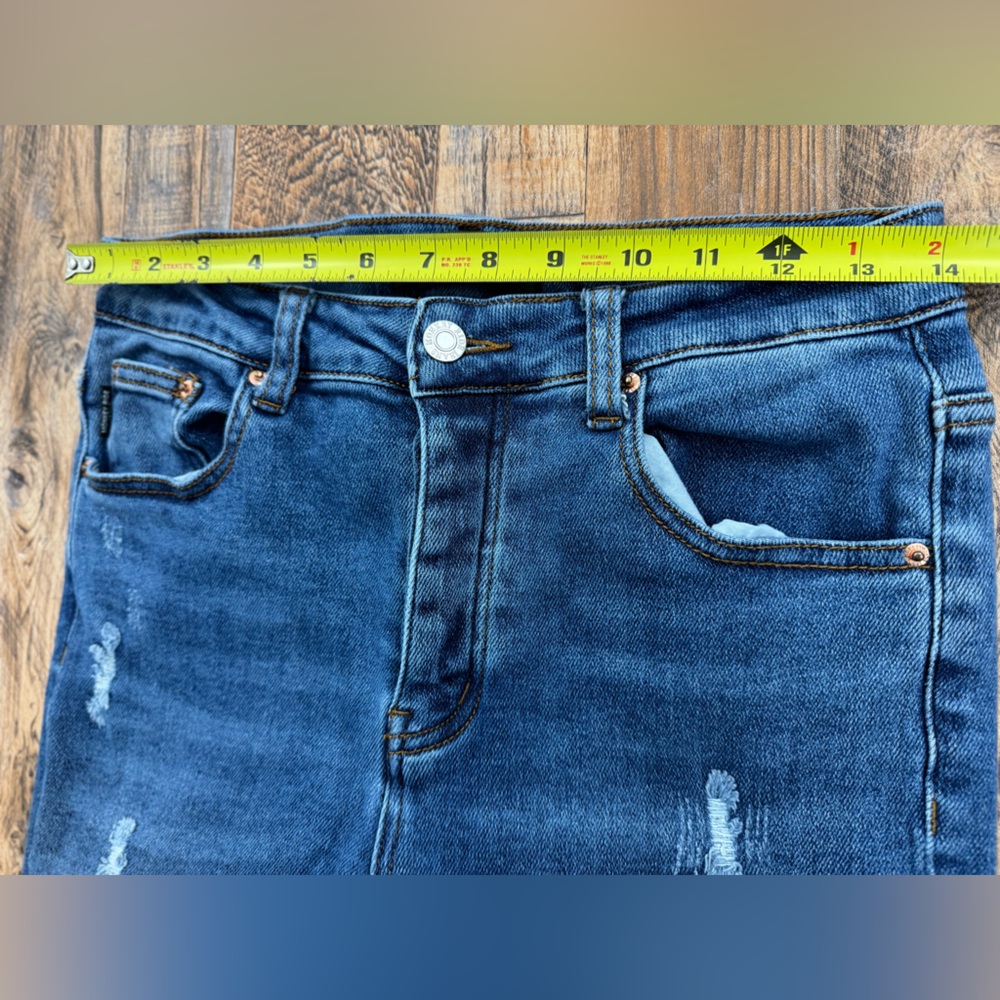 Monkey Ride Original Vintage Women’s Distressed Button Fly Jeans, Size 9/29 - Picture 4 of 16